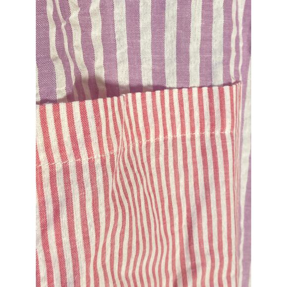 And Now This Striped Shirt Purple & Pink ~ Size 2X or Roomy L ~ Cool Relaxed Fit - Picture 7 of 10